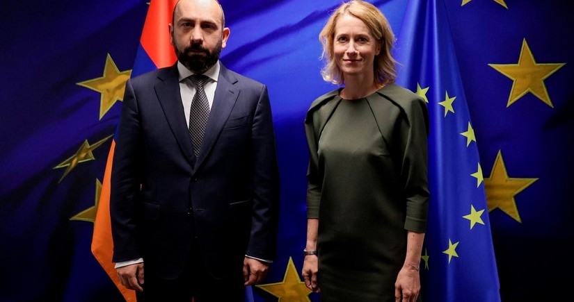 Ararat Mirzoyan və Kaya Kallas Azərbaycan-Ermənistan sülh sazişindən danışıblar
