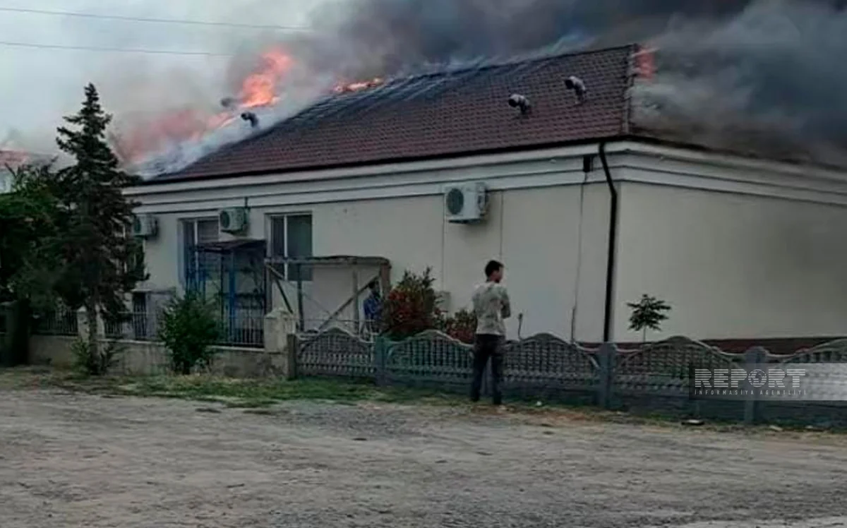 Sabirabadda klinikada baş verən yanğın söndürülüb - YENİLƏNİB