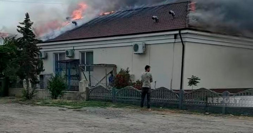Sabirabadda klinikada baş verən yanğın söndürülüb - YENİLƏNİB