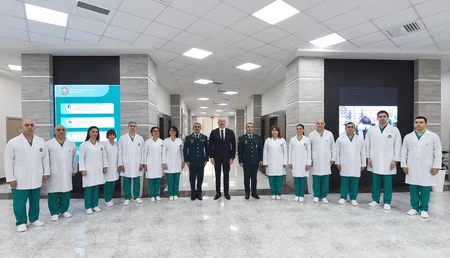Prezident Bakıda DSX-nin yeni hərbi hospital kompleksinin açılışında iştirak edib - YENİLƏNİB