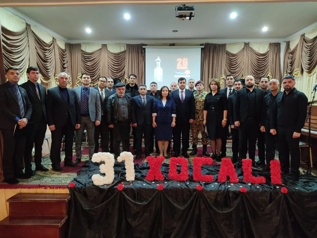 Hacıqabulda Xocalı soyqırımının ildönümü ilə bağlı ədəbi-bədii kompozisiya nümayiş etdirilib