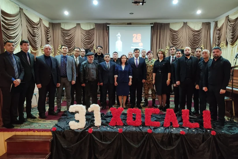 Hacıqabulda Xocalı soyqırımının ildönümü ilə bağlı ədəbi-bədii kompozisiya nümayiş etdirilib