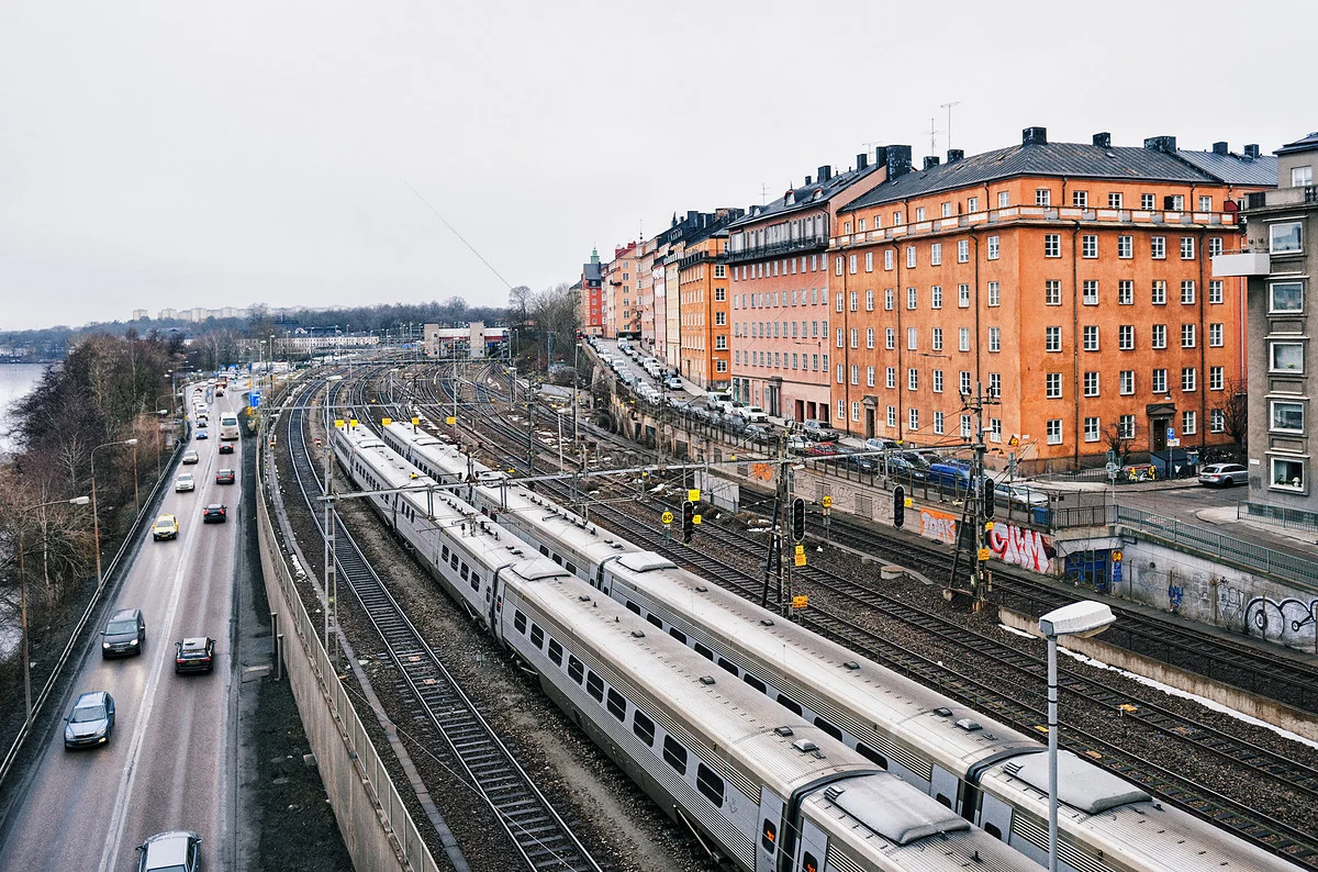 Train derails and roads flood as Sweden hit by torrential rain