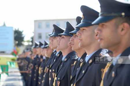 Cəmşid Naxçıvanski adına Hərbi Liseydə kursantların növbəti buraxılış mərasimi olub