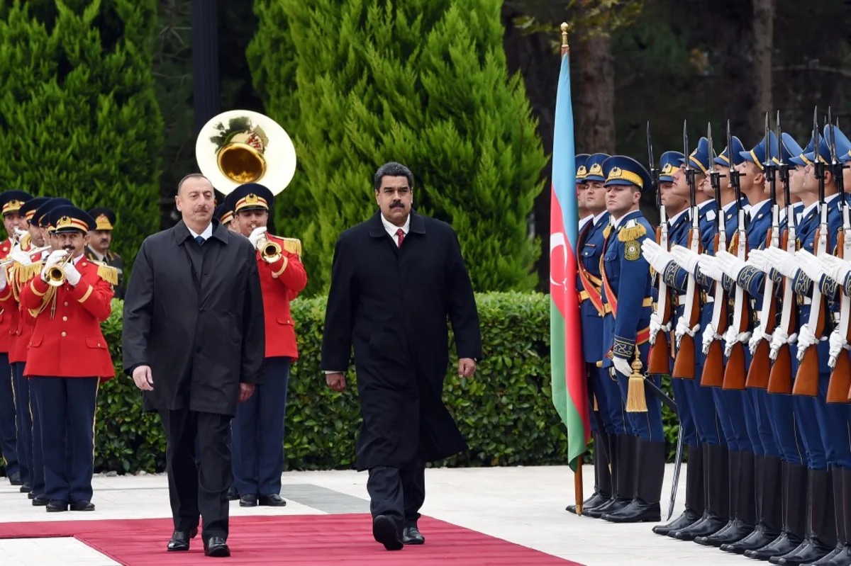 Azərbaycanda Venesuela Prezidenti Nikolas Maduronun rəsmi qarşılanma mərasimi olub