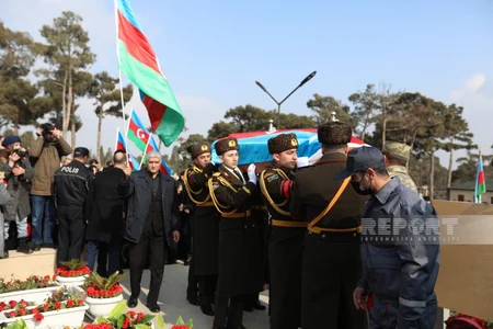 Şəhid Orxan Əsgərov İkinci Şəhidlər xiyabanında dəfn edilib - YENİLƏNİB-5