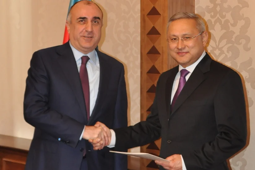 Azərbaycanın xarici işlər naziri Qazaxıstanın yeni təyin olunmuş səfirini qəbul edib