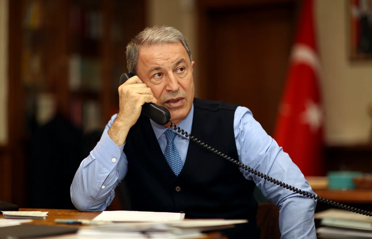 Hulusi Akar and Ben Wallace hold phone talk