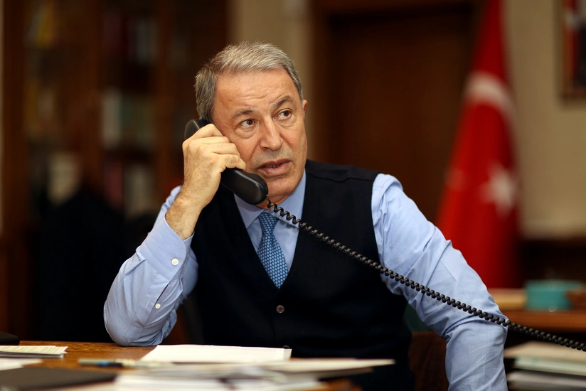 Hulusi Akar and Ben Wallace hold phone talk