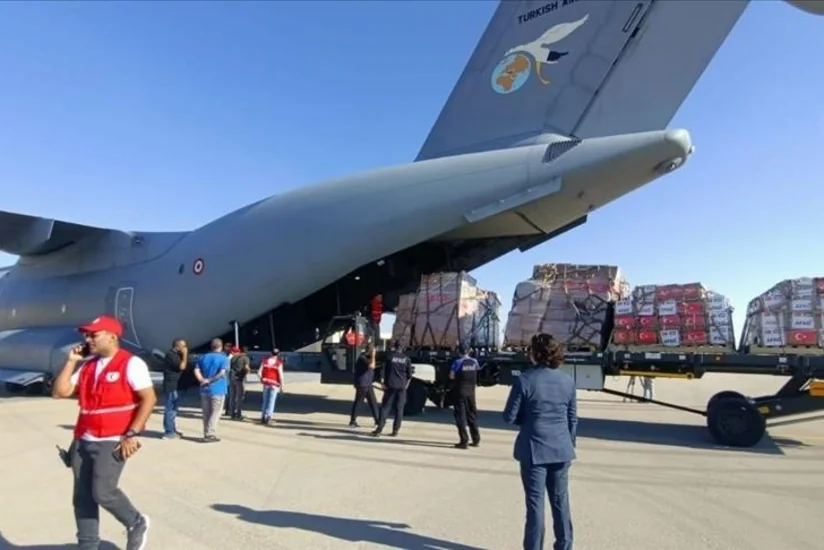 Qəzza zolağına humanitar yardım aparan 300-dən çox təyyarə Misirə eniş edib