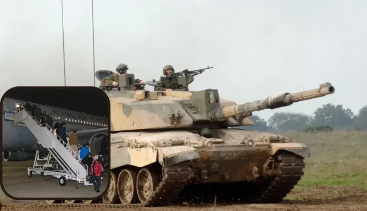 Ukrayna tankerləri Rusiyaya qarşı döyüşə hazırlıq üçün Britaniyaya gedib