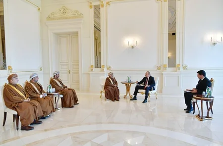 President Ilham Aliyev received delegation led by President of Oman State Council