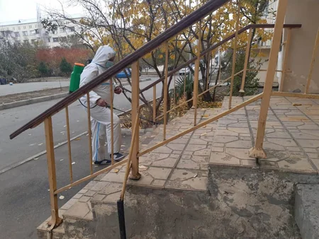 Gəncədə koronavirusa qarşı mübarizə tədbirləri davam edir