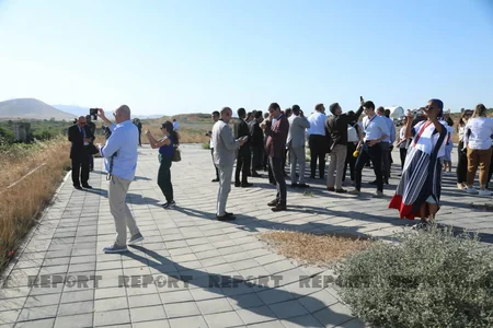 Foreign diplomats, military attaches see destruction in Azerbaijan's Fuzuli