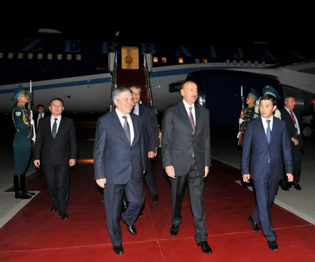 ​İlham Əliyev Qazaxıstana işgüzar səfərə gedib