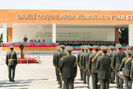 Daxili Qoşunlarının Ali Hərbi Məktəbində növbəti buraxılış olub