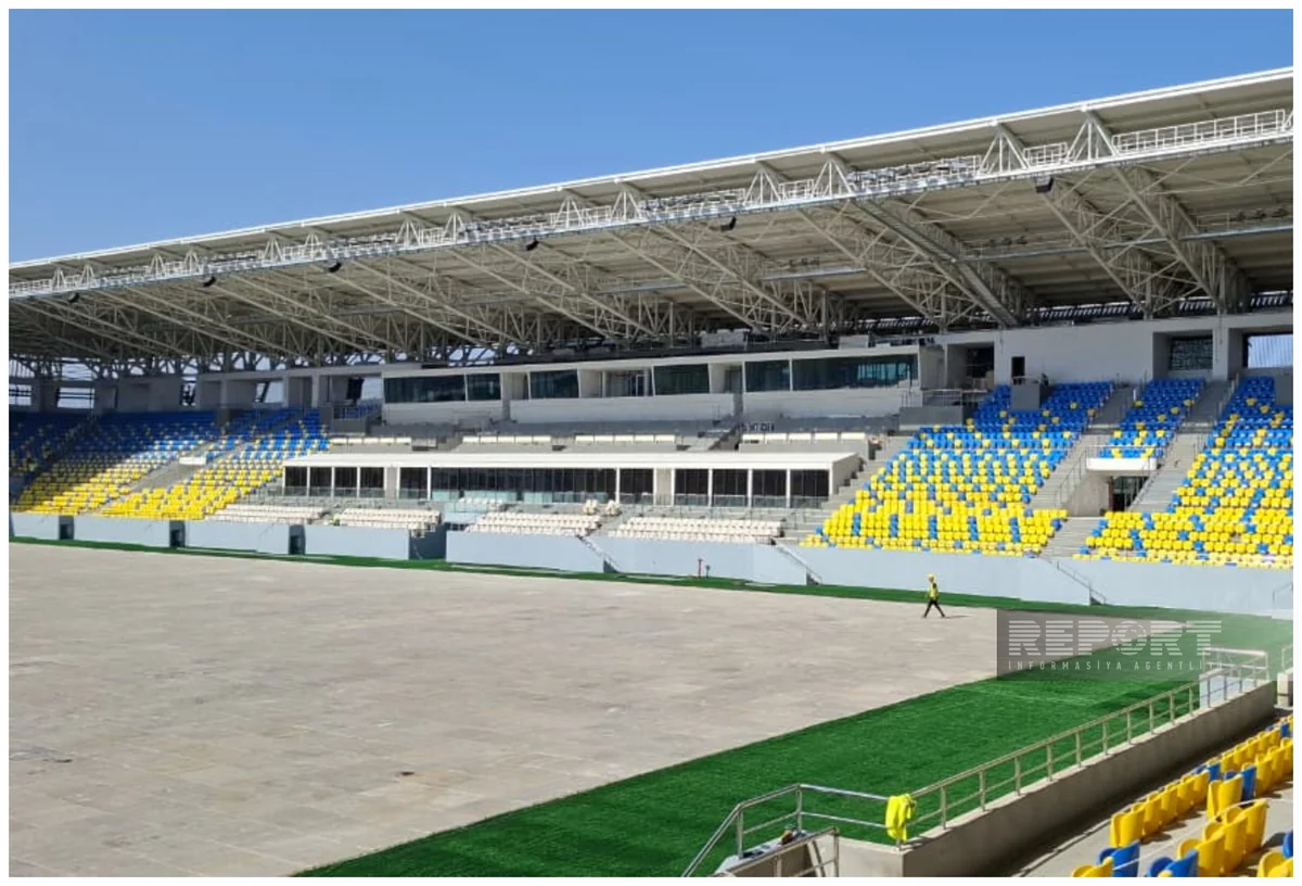 Gəncə stadionu müasir standartlar əsasında yenidən inşa olunur  - VİDEO