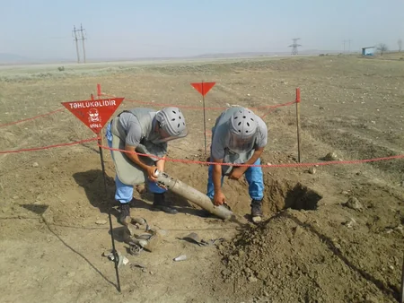 ​Tərtərdə Qrad qurğusunun mühərrik hissəsi aşkarlanıb