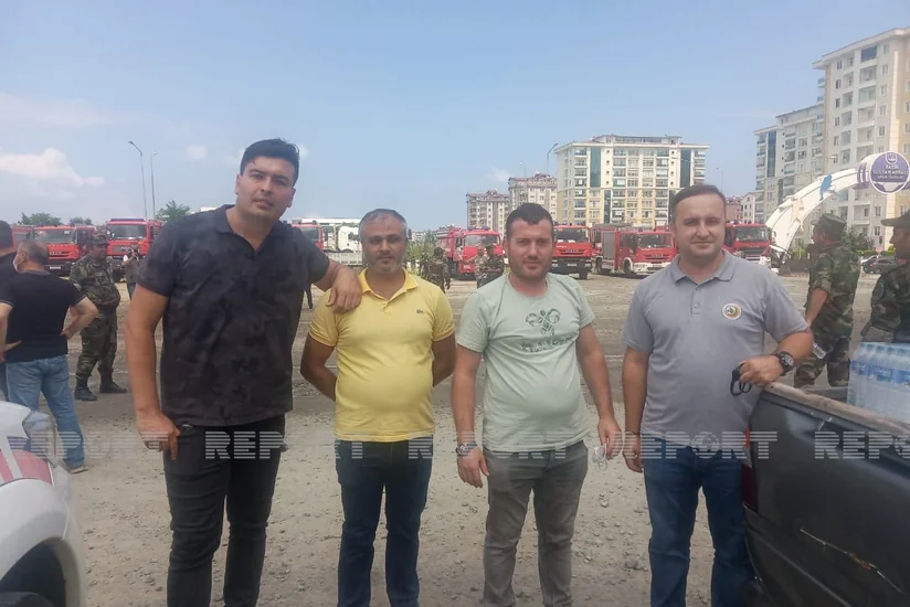 Очередная группа азербайджанских пожарных отправилась в Турцию