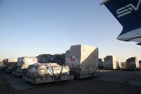 Another humanitarian aid plane leaves for Türkiye on instructions of Azerbaijan's First Vice-President