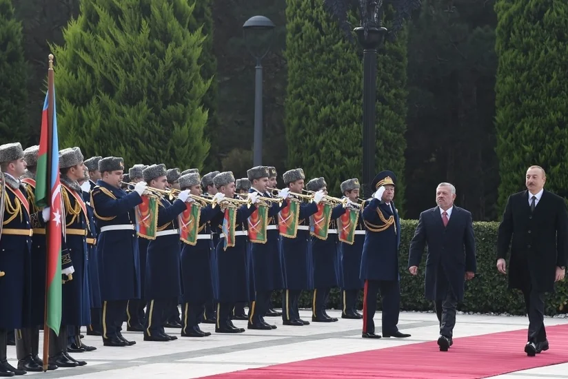 Official welcoming ceremony held for King Abdullah II of Jordan