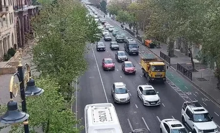 Bakının bir sıra yollarında tıxac müşahidə olunur