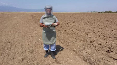 Tərtərdə əkin sahəsindən partladıcı tapılıb