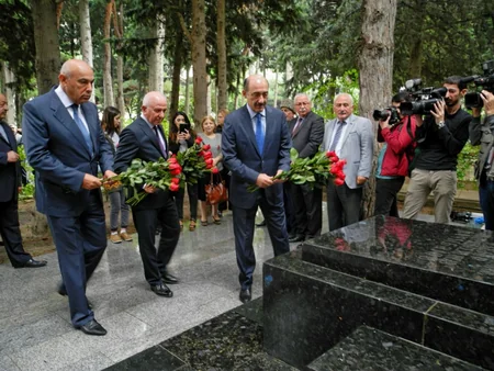 Prominent composer Uzeyir Hajibeyli commemorated