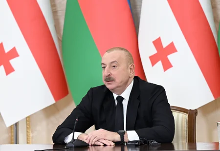 İlham Əliyev və İrakli Kobaхidze mətbuata bəyanatlarla çıxış ediblər - YENİLƏNİB-2