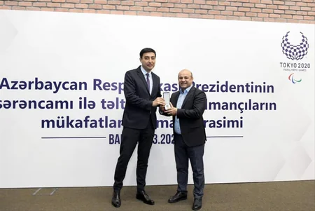 Azərbaycanın tanınmış idmançıları mükafatlandırılıb