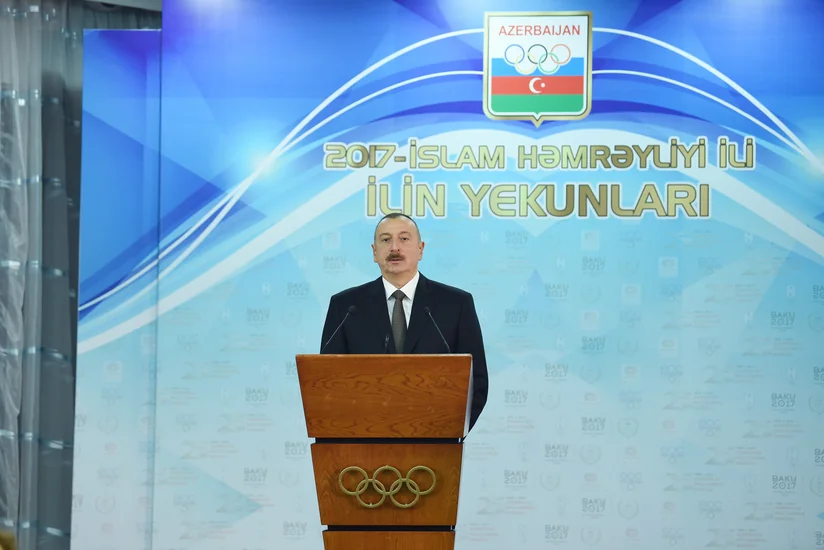 President Ilham Aliyev attends ceremony dedicated to sport results of 2017 - UPDATED