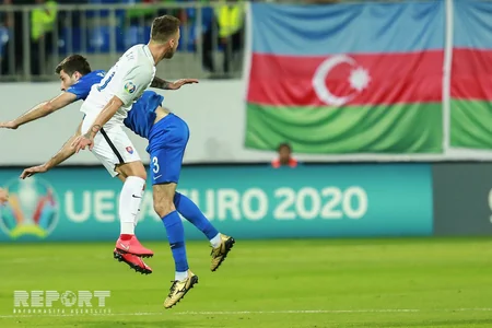AVRO-2020: Azərbaycan Slovakiyaya böyük hesabla məğlub olub - FOTOREPORTAJ