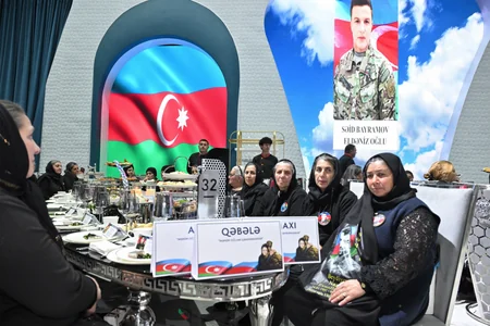 Leyla Aliyeva and Arzu Aliyeva attend Iftar ceremony with mothers of martyrs
