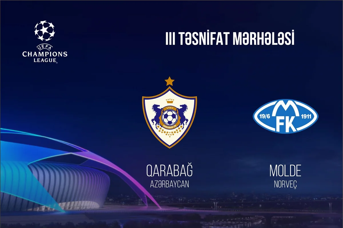UEFA Qarabağ - Molde oyununun yerini açıqladı