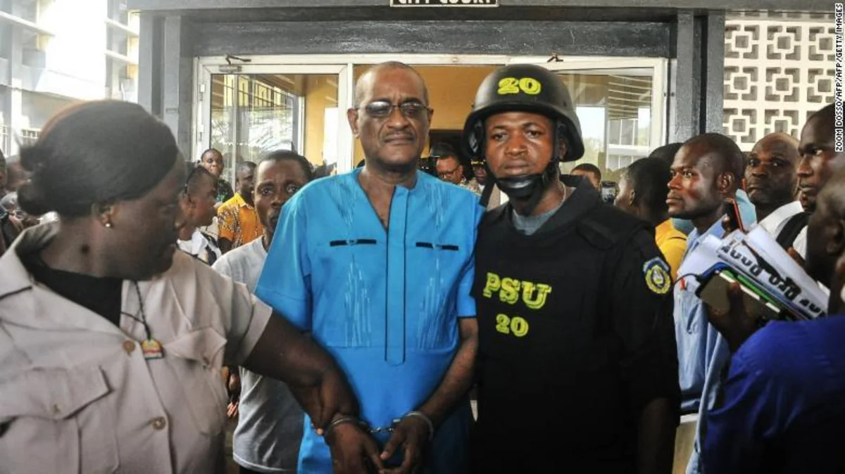 Son of former Liberian president charged with counterfeiting money