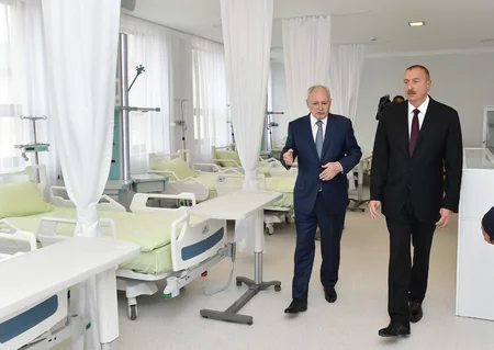 President of Azerbaijan viewed Bilasuvar Central District Hospital after major overhaul