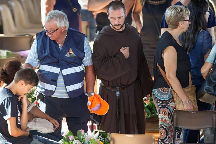 Italy holds funerals for the victims of earthquake