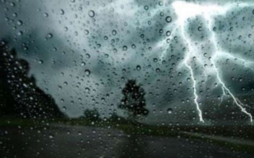 Lightning and rain expected on Sunday in Azerbaijan