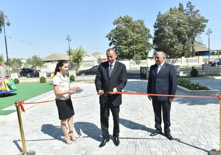​Cəlilabadda Heydər Əliyev Fondunun təşəbbüsü ilə inşa edilmiş körpələr evi-uşaq bağçası istifadəyə verilib