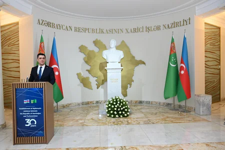 Bakıda Türkmənistan ilə diplomatik münasibətlərin 30 illiyi qeyd olunub