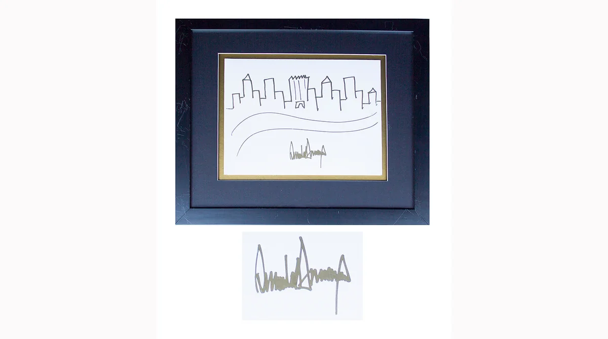 Donald Trump's sketch sold for $ 29,000