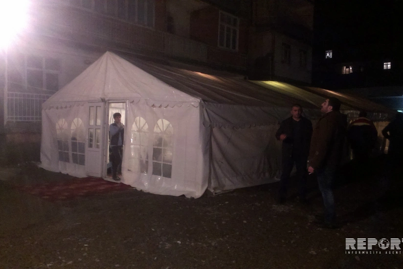 Lənkəranda Nardaranda həlak olan polis əməkdaşının hüzr mərasimi keçirilir