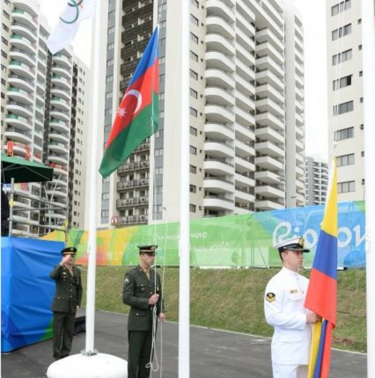 Azerbaijani flag raised in Rio Olympic village