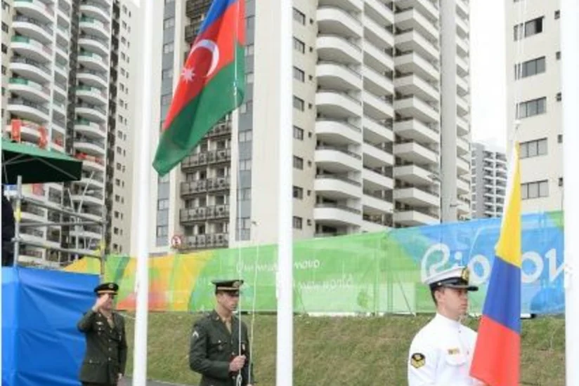 Azerbaijani flag raised in Rio Olympic village