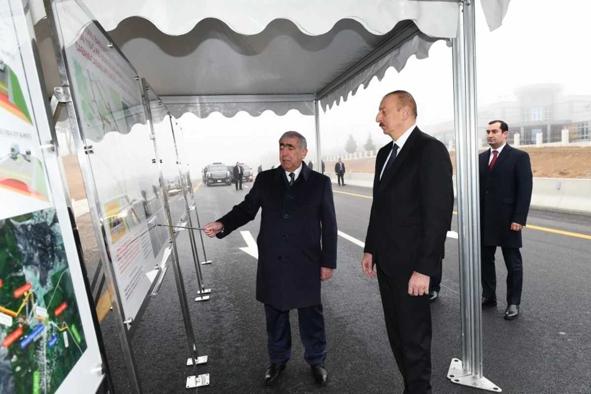 Prezident İlham Əliyev Bakı-Şamaxı-Yevlax avtomobil yolunun 101-117-ci kilometrlik hissəsinin açılışında iştirak edib - YENİLƏNİB