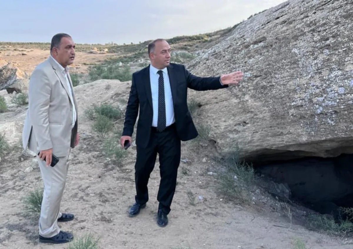 Даны указания по охране памятника Mağara в поселке Дюбенди