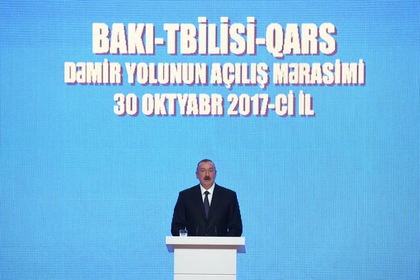 Prezident İlham Əliyev: BTQ-nin tikintisi Azərbaycan, Türkiyə, Gürcüstan arasındakı dostluğun, qardaşlığın nəticəsidir
