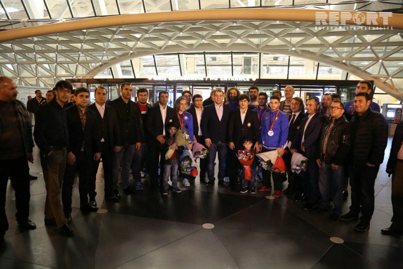 Azerbaijani judo team taking second place at World Cup back home - PHOTO