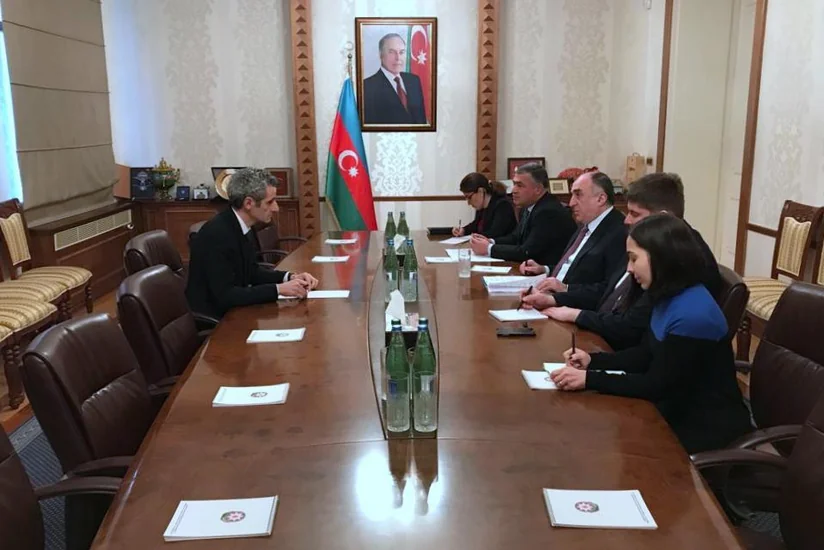 Elmar Məmmədyarov Fransanın Azərbaycana yeni təyin olunan səfirini qəbul edib