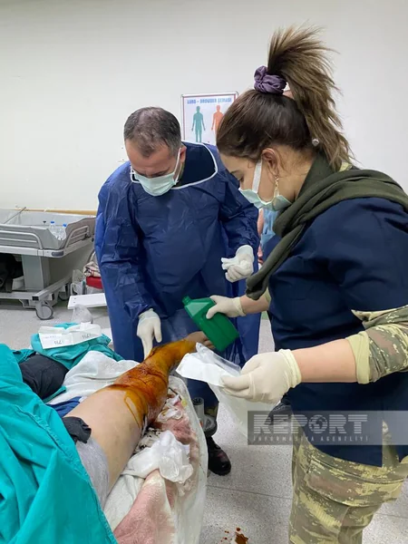 Азербайджанские врачи принимают активное участие в эвакуации пострадавших в ходе землетрясения в Турции